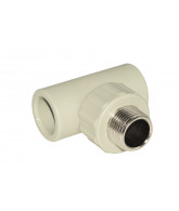 На фото Hi-Therm PP-R tee with male metal thread